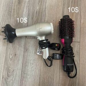 Revlon Pink and Black Hair Dryer and Volumizer
